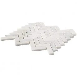 Oriental Sculpture Herringbone 12 in. x 12 in. x 8 mm Marble Mosaic Floor and Wall Tile by Ivy Hill Tile -Ivy Hill Tile Sales asian statuary ivy hill tile marble tile ext3rd100228 fa 1000