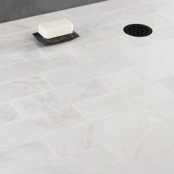 Oriental 4 in. x 12 in. x 8 mm Marble Floor and Wall Subway Tile (15 pieces 5 sq.ft./Box) by Ivy Hill Tile -Ivy Hill Tile Sales asian statuary ivy hill tile marble tile ext3rd100235 44 1000