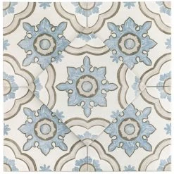 Valencia Basma Encaustic 8 in. x 8 in. x 9mm Matte Porcelain Floor and Wall Tile (26 pieces / 11.19 sq. ft. / box) by Ivy Hill Tile -Ivy Hill Tile Sales basma ivy hill tile porcelain tile ext3rd100971 a0 1000