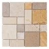 Brick Medley Beige 11.875 in. x 11.875 in. Honed Travertine Wall and Floor Mosaic Tile (0.979 sq. ft./Each) by Jeffrey Court -Ivy Hill Tile Sales beige cream jeffrey court mosaic tile 99036 64 1000
