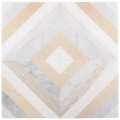 Chelsea Beige 8 in. x 8 in. Polished Marble Mosaic Tile (0.43 sq. ft / Each) by Ivy Hill Tile -Ivy Hill Tile Sales beige ivy hill tile marble tile ext3rd101759 4f 1000