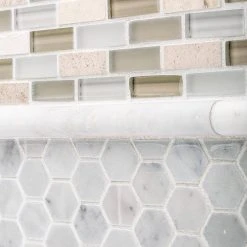 Cottage Ridge Mini Brick Beige 9.75 in. x 12 in. Interlocking Glass/Travertine Mosaic Tile (8.12 sq. ft./Case) by Jeffrey Court 10 Cottage Ridge Mini Brick Beige 9.75 in. x 12 in. Interlocking Glass/Travertine Mosaic Tile (8.12 sq. ft./Case) by Jeffrey Court -Ivy Hill Tile Sales beige jeffrey court glass tile 99189 a0 1000