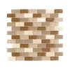 Honey Onyx Brick Beige 11.625 in. x 11.625 in. Interlocking Mixed Glass and Onyx Wall Mosaic Tile (9.38 sq. ft./Case) by Jeffrey Court -Ivy Hill Tile Sales beige jeffrey court glass tile 99303 64 1000