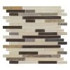 Slate Beach Beige/Cream 11.625 in. x 11.625 in. Interlocking Gloss/Matte Glass and Slate Mosaic Tile (14.07 sq.ft./Case) by Jeffrey Court -Ivy Hill Tile Sales beige jeffrey court glass tile 99496 64 1000