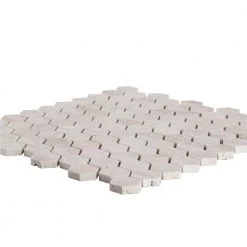Travertine Constellation Beige 10.875 in. x 11.75 in. Hexagon Honed Travertine Wall and Floor Mosaic Tile by Jeffrey Court -Ivy Hill Tile Sales beige jeffrey court marble tile 98997 1d 1000