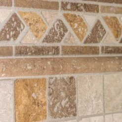 Travertine Medley 12 in. x 12 in. Cream/ Taupe Honed Travertine Wall and Floor Mosaic Tile (1 Sq.Ft./Each) by Jeffrey Court -Ivy Hill Tile Sales beige jeffrey court mosaic tile 83016 66 1000