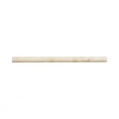Cappuccino .75 in. x 12 in. Honed Marble Wall Pencil Tile (1 Linear Foot) by Jeffrey Court