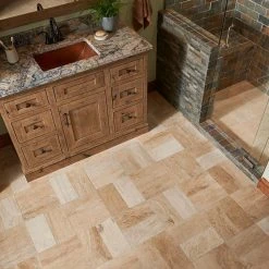 Travertine Beige 6 in. x 12 in. Honed Travertine Wall and Floor Tile (10 sq. ft./Case) by Jeffrey Court -Ivy Hill Tile Sales beige jeffrey court travertine tile 98994 4f 1000