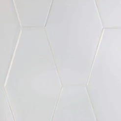Birmingham Hexagon Bianco 4 in. x 8 in. Polished Ceramic Subway Tile (5.38 sq. ft. / box) by Ivy Hill Tile -Ivy Hill Tile Sales bianco ivy hill tile ceramic tile ext3rd102138 44 1000