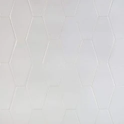 Birmingham Hexagon Bianco 4 in. x 8 in. Polished Ceramic Subway Tile (5.38 sq. ft. / box) by Ivy Hill Tile