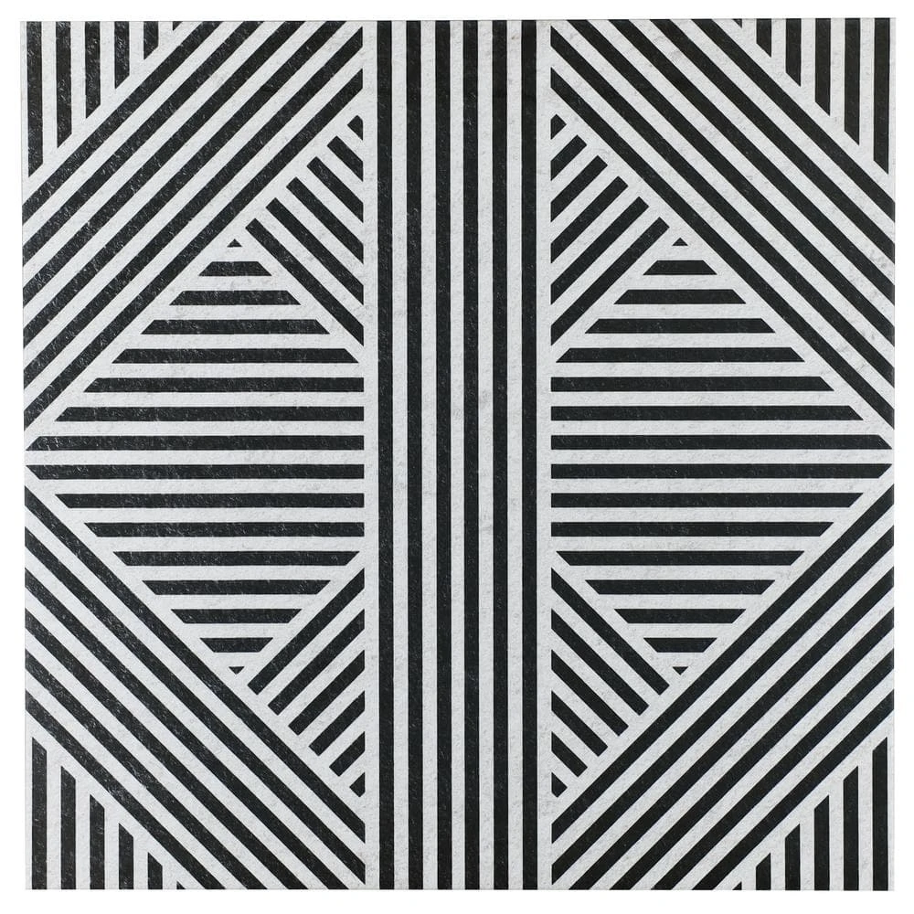 Astoria Black and White 24 in. x 24 in. Matte Porcelain Floor and Wall Tile (4 Pieces, 15.49 sq. ft./Case) by Ivy Hill Tile 9 Astoria Black and White 24 in. x 24 in. Matte Porcelain Floor and Wall Tile (4 Pieces, 15.49 sq. ft./Case) by Ivy Hill Tile - Image 7