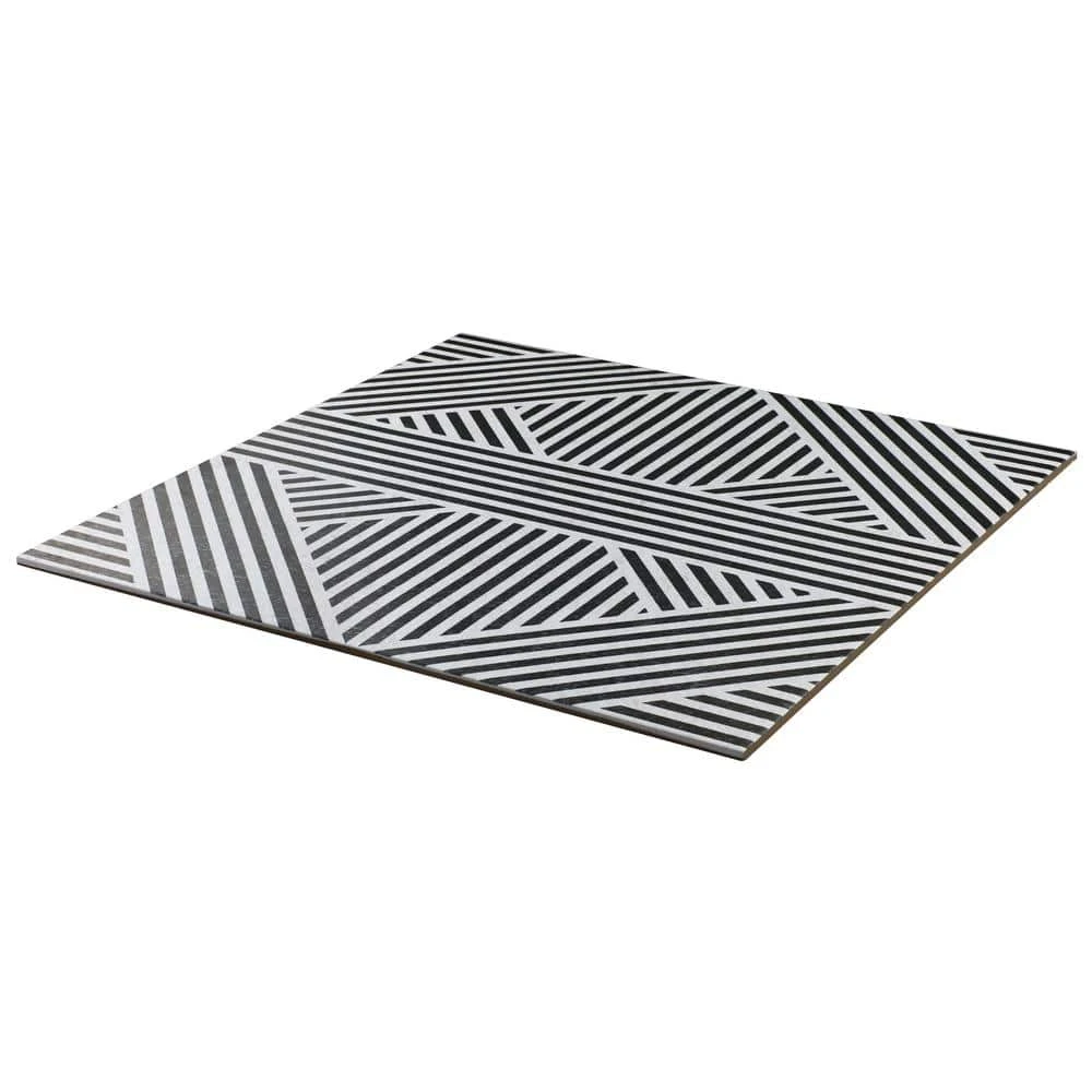 Astoria Black and White 24 in. x 24 in. Matte Porcelain Floor and Wall Tile (4 Pieces, 15.49 sq. ft./Case) by Ivy Hill Tile 10 Astoria Black and White 24 in. x 24 in. Matte Porcelain Floor and Wall Tile (4 Pieces, 15.49 sq. ft./Case) by Ivy Hill Tile - Image 8