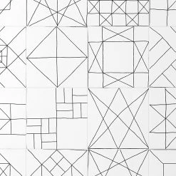 Infinitum Encaustic Black and White 9 in. x 9 in. Matte Porcelain Floor and Wall Tile (10.76 sq. ft./Case) by Ivy Hill Tile -Ivy Hill Tile Sales black and white ivy hill tile porcelain tile ext3rd105422 44 1000