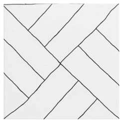 Infinitum Encaustic Black and White 9 in. x 9 in. Matte Porcelain Floor and Wall Tile (10.76 sq. ft./Case) by Ivy Hill Tile -Ivy Hill Tile Sales black and white ivy hill tile porcelain tile ext3rd105422 c3 1000