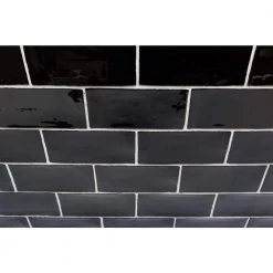 Catalina Black 3 in. x 6 in. Polished Ceramic Subway Wall Tile (5.38 sq.ft./case) by Ivy Hill Tile 14 Catalina Black 3 in. x 6 in. Polished Ceramic Subway Wall Tile (5.38 sq.ft./case) by Ivy Hill Tile -Ivy Hill Tile Sales black ivy hill tile ceramic tile ext3rd101722 44 1000