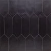 Russell Black 4 in. x 12 in. Matte Porcelain Picket Floor and Wall Tile (10.76 sq. ft./Case) by Ivy Hill Tile -Ivy Hill Tile Sales black ivy hill tile porcelain tile ext3rd101544 64 1000