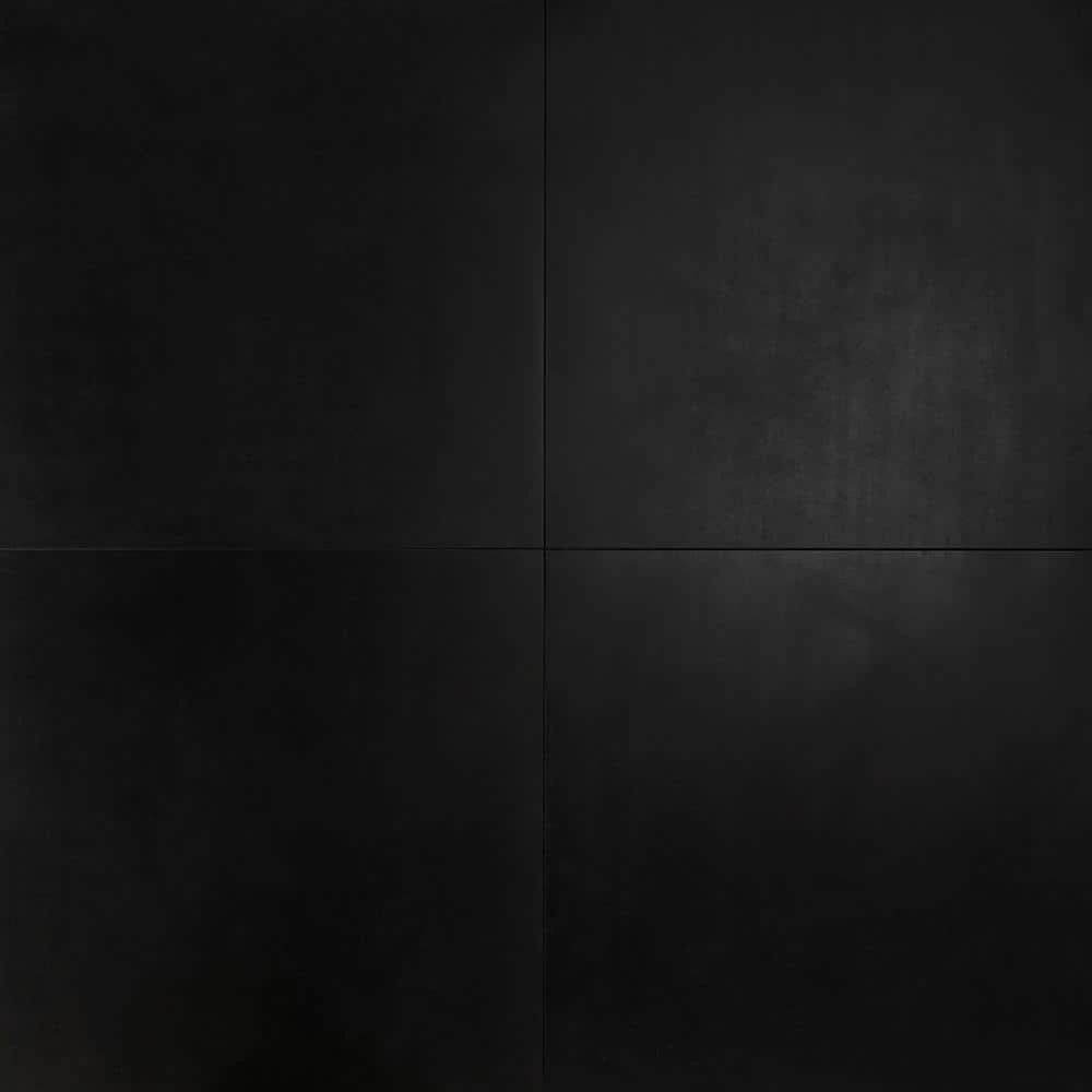 Stria Black 23.62 in. x 23.62 in. Matte Porcelain Floor and Wall Tile (11.62 sq. ft. / Case) by Ivy Hill Tile 3 Stria Black 23.62 in. x 23.62 in. Matte Porcelain Floor and Wall Tile (11.62 sq. ft. / Case) by Ivy Hill Tile