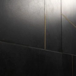 Stria Bar Black 23.62 in. x 23.62 in. Matte Porcelain Floor and Wall Tile (11.62 sq. ft. / Case) by Ivy Hill Tile -Ivy Hill Tile Sales black ivy hill tile porcelain tile ext3rd101568 44 1000