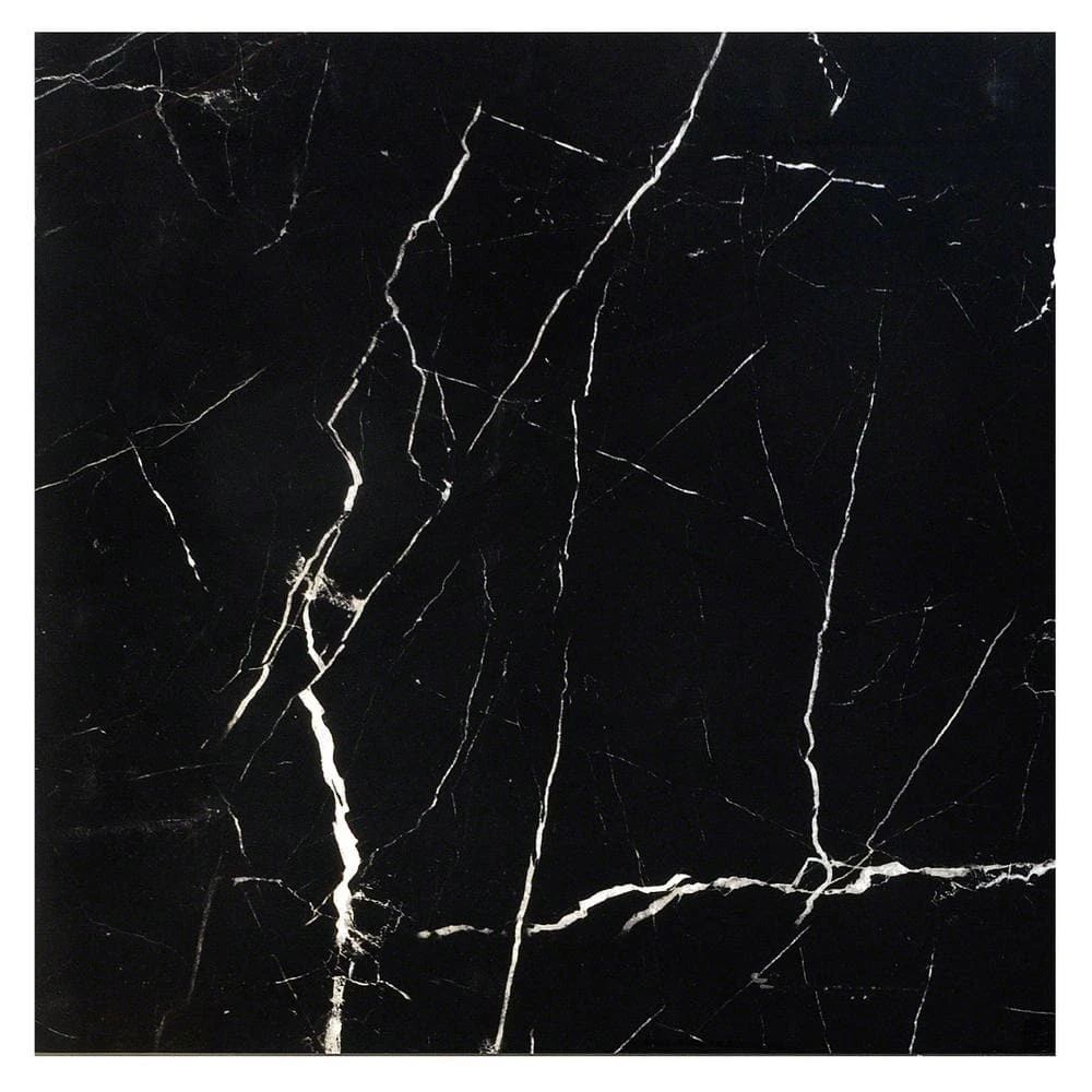 Marmo Black 23.62 in. x 23.62 in. Polished Marble Look Porcelain Floor and Wall Tile (15.49 sq. ft./Case) by Ivy Hill Tile 6 Marmo Black 23.62 in. x 23.62 in. Polished Marble Look Porcelain Floor and Wall Tile (15.49 sq. ft./Case) by Ivy Hill Tile - Image 4