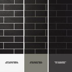 Harper 4 in. x 12 in. Black Matte Porcelain Subway Floor and Wall Tile (30 pieces / 8.72 sq. ft. / box) by Ivy Hill Tile -Ivy Hill Tile Sales black ivy hill tile porcelain tile ext3rd101975 1d 1000