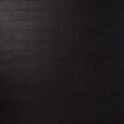 Harper 4 in. x 12 in. Black Matte Porcelain Subway Floor and Wall Tile (30 pieces / 8.72 sq. ft. / box) by Ivy Hill Tile