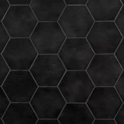 Appaloosa Black Hexagon 7 in. x 8 in. Porcelain Floor and Wall Tile (10.76 sq. ft./Case) by Ivy Hill Tile 12 Appaloosa Black Hexagon 7 in. x 8 in. Porcelain Floor and Wall Tile (10.76 sq. ft./Case) by Ivy Hill Tile -Ivy Hill Tile Sales black ivy hill tile porcelain tile ext3rd105375 1f 1000