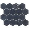 Midnight Hex Black 10.875 in. x 9.5 in. Honed Marble Wall and Floor Mosaic Tile (0.717 sq. ft./Each) by Jeffrey Court -Ivy Hill Tile Sales black jeffrey court marble tile 95878 64 1000