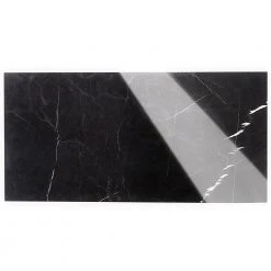 Blackout Nero Marquina 12 in. x 24 in. Polished Marble Floor and Wall Tile (10 sq. ft./Case) by Ivy Hill Tile -Ivy Hill Tile Sales blackout ivy hill tile marble tile ext3rd105089 4f 1000