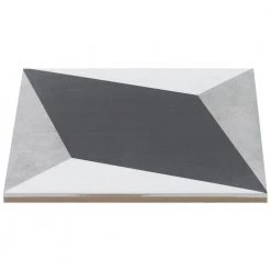 Sintra Block Encaustic 9 in. x 9 in. x 10mm Mate Porcelain Floor and Wall Tile (20 pieces / 10.65 sq. ft. / box) by Ivy Hill Tile -Ivy Hill Tile Sales block ivy hill tile porcelain tile ext3rd101331 77 1000