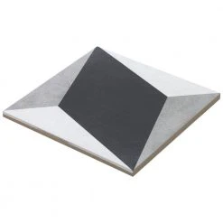 Sintra Block Encaustic 9 in. x 9 in. x 10mm Mate Porcelain Floor and Wall Tile (20 pieces / 10.65 sq. ft. / box) by Ivy Hill Tile -Ivy Hill Tile Sales block ivy hill tile porcelain tile ext3rd101331 c3 1000