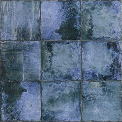 Angela Harris Blue 8 in. x 8 in. Matte Ceramic Floor and Wall Tile (10.76 sq. ft./Case) by Ivy Hill Tile -Ivy Hill Tile Sales blue ivy hill tile ceramic tile ext3rd100093 1f 1000