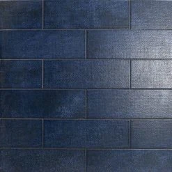 Piston Camp Blue 4 in. x 12 in. 7mm Matte Ceramic Subway Wall Tile (34-piece 10.97 sq. ft. / box) by Ivy Hill Tile