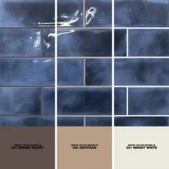 Piston Camp Blue 4 in. x 12 in. 7mm Glazed Ceramic Subway Wall Tile (34-piece 10.97 sq. ft. / box) by Ivy Hill Tile -Ivy Hill Tile Sales blue ivy hill tile ceramic tile ext3rd100507 1d 1000