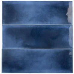 Piston Camp Blue 4 in. x 12 in. 7mm Glazed Ceramic Subway Wall Tile (34-piece 10.97 sq. ft. / box) by Ivy Hill Tile -Ivy Hill Tile Sales blue ivy hill tile ceramic tile ext3rd100507 77 1000
