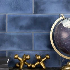 Piston Camp Blue 4 in. x 12 in. 7mm Glazed Ceramic Subway Wall Tile (34-piece 10.97 sq. ft. / box) by Ivy Hill Tile -Ivy Hill Tile Sales blue ivy hill tile ceramic tile ext3rd100507 a0 1000