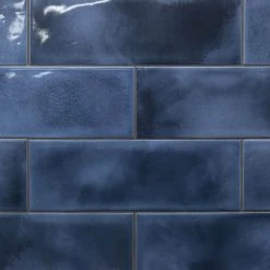 Piston Camp Blue 4 in. x 12 in. 7mm Glazed Ceramic Subway Wall Tile (34-piece 10.97 sq. ft. / box) by Ivy Hill Tile -Ivy Hill Tile Sales blue ivy hill tile ceramic tile ext3rd100507 fa 1000