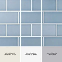 Magnitude Blue 4 in. x 8 in. x 7.5mm Polished Ceramic Subway Wall Tile (68 pieces / 14.63 sq. ft. / box) by Ivy Hill Tile -Ivy Hill Tile Sales blue ivy hill tile ceramic tile ext3rd100783 1d 1000