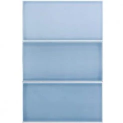 Magnitude Blue 4 in. x 8 in. x 7.5mm Polished Ceramic Subway Wall Tile (68 pieces / 14.63 sq. ft. / box) by Ivy Hill Tile -Ivy Hill Tile Sales blue ivy hill tile ceramic tile ext3rd100783 77 1000