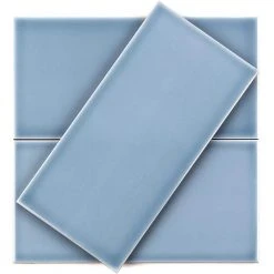 Magnitude Blue 4 in. x 8 in. x 7.5mm Polished Ceramic Subway Wall Tile (68 pieces / 14.63 sq. ft. / box) by Ivy Hill Tile -Ivy Hill Tile Sales blue ivy hill tile ceramic tile ext3rd100783 a0 1000