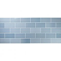 Magnitude Blue 4 in. x 8 in. x 7.5mm Polished Ceramic Subway Wall Tile (68 pieces / 14.63 sq. ft. / box) by Ivy Hill Tile -Ivy Hill Tile Sales blue ivy hill tile ceramic tile ext3rd100783 fa 1000