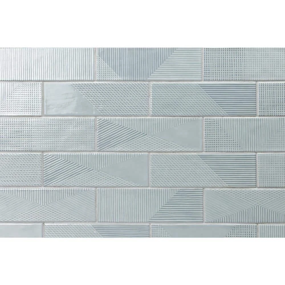 Ace Blue 2 in. x 8 in. x 9 mm Polished Ceramic Subway Wall Tile (38 pieces / 5.38 sq. ft. / case) by Ivy Hill Tile 3 Ace Blue 2 in. x 8 in. x 9 mm Polished Ceramic Subway Wall Tile (38 pieces / 5.38 sq. ft. / case) by Ivy Hill Tile