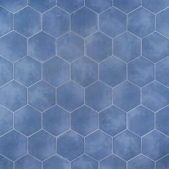 Eclipse Blue 7.79 in. x 8.98 in. Matte Porcelain Floor and Wall Tile (6.03 sq. ft. / Case) by Ivy Hill Tile -Ivy Hill Tile Sales blue ivy hill tile porcelain tile ext3rd104958 40 1000