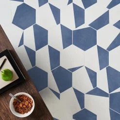 Eclipse Burst Blue 7.79 in. x 8.98 in. Matte Porcelain Floor and Wall Tile (9.03 sq. ft. / Case) by Ivy Hill Tile -Ivy Hill Tile Sales blue ivy hill tile porcelain tile ext3rd106341 44 1000