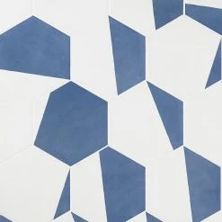 Eclipse Burst Blue 7.79 in. x 8.98 in. Matte Porcelain Floor and Wall Tile (9.03 sq. ft. / Case) by Ivy Hill Tile -Ivy Hill Tile Sales blue ivy hill tile porcelain tile ext3rd106341 4f 1000