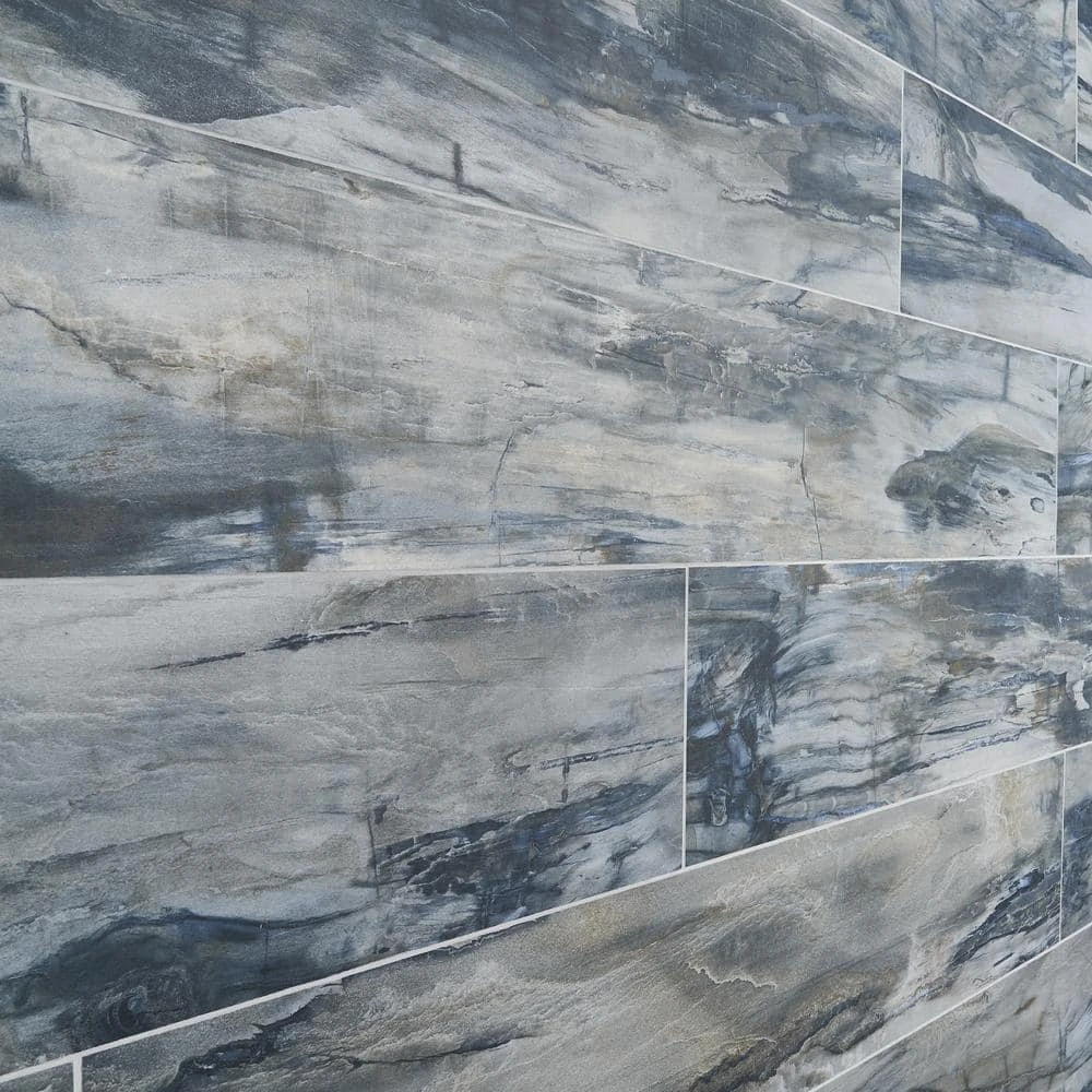 Selawood Blue 7.78 in. x 47.09 in. Matte Porcelain Floor and Wall Tile (15.49 sq. ft./Case) by Ivy Hill Tile 9 Selawood Blue 7.78 in. x 47.09 in. Matte Porcelain Floor and Wall Tile (15.49 sq. ft./Case) by Ivy Hill Tile - Image 7