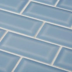 Beverly Blue Bevel 12.375 in. x 12 in. Interlocking Glossy Ceramic Mosaic Tile (10.31 sq. ft./Case) by Jeffrey Court -Ivy Hill Tile Sales blue jeffrey court ceramic tile 96780 1d 1000