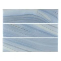 Orbit Blue 4 in. x 16 in. Linear Glossy Glass Wall Tile (17.76 sq.ft./Case) by Jeffrey Court -Ivy Hill Tile Sales blue jeffrey court glass tile 13012 c3 1000