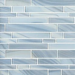 Polar Orbit Blue 11.625 in. x 11.625 in. Interlocking Glossy Glass Mosaic Wall Tile (18.77 sq. ft./Case) by Jeffrey Court -Ivy Hill Tile Sales blue jeffrey court glass tile 13014 1d 1000