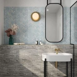 Orbit Herringbone Blue 9.625 in. x 12.125 in. Herringbone Gloss Glass Mosaic Wall Tile (16.20 sq. ft./Case) by Jeffrey Court 11 Orbit Herringbone Blue 9.625 in. x 12.125 in. Herringbone Gloss Glass Mosaic Wall Tile (16.20 sq. ft./Case) by Jeffrey Court -Ivy Hill Tile Sales blue jeffrey court glass tile 13074 31 1000
