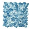 Seaglass Pebble Blue 11.875 in. x 11.875 in. Glossy Glass Mosaic Tile (0.979 sq. ft./Each) by Jeffrey Court -Ivy Hill Tile Sales blue jeffrey court glass tile 95709 64 1000